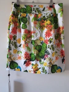 SOGNA Skirt Womens Size Medium Bright Floral Pleats Lined Side Zip New Tags - Picture 1 of 9