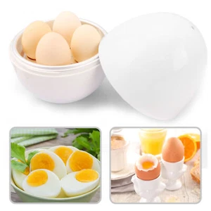 Microwave Egg Steamer Practical Long Service Life Compact Sturdy 4 Eggs Poacher - Picture 1 of 12