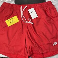 Nike Sportswear Woven Lined Flow Shorts Size XL Red Mens DM6829-657