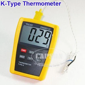 Digital thermometer w Probe Temperature Reader Industry K Type Sensor DM6801A AU - Picture 1 of 1
