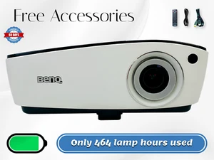 BenQ MX723 DLP Projector 3700 Lumens HD HDMI USB - Only 464 OEM Lamp Hours Used - Picture 1 of 12