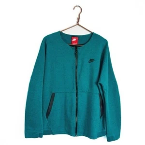 Nike Tech Mujer XL Azul Teal Cremallera Completa Sudadera Chaqueta - Imagen 1 de 5