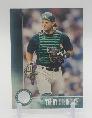 1996 Leaf Oakland Athletics Baseball Card #160 Terry Steinbach - Image 1 of 2