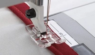 Pie de tubería transparente de 3 mm 413-0971-45 para máquinas de coser Viking Husqvarna Group 1-7 Foto 1 de 4