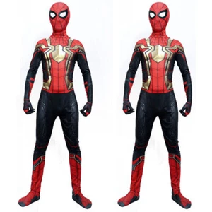 Kids Spiderman Costume Spider-Man Boys Cosplay Superhero Jumpsuit Fancy Outfit - Picture 1 of 9