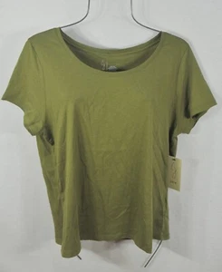 Joie Women's T-shirt Size XL Scoop Neck Short Sleeve Green Top Blouse Shirt NWT - Picture 1 of 8