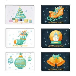 24 Pack Watercolor Christmas Cards Holiday Greeting Card with Envelopes Stikers