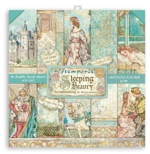 Stamperia SLEEPING BEAUTY 6x6 Paper Pad 10 Sheets SBBxS01 - Picture 1 of 12