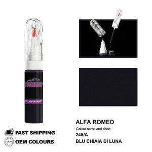 FOR ALFA ROMEO BLU CHIAIA DI LUNA 245/A Touch Up Paint Pen Brush Fix Kit Scratch - Picture 1 of 8
