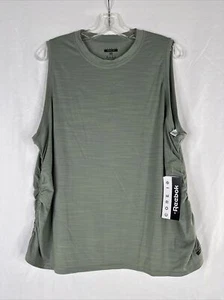 Reebok Core 10 Sleeveless Athletic Top Womens Plus Size 3X Green Activchill New - Picture 1 of 15