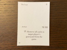 MTG Playtest "The Crypt The Dark Misprint Magic Card Rarity "Tormod's Crypt"