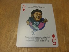 2018 Hero Decks Dallas Cowboys Playing Card -Jethro Pugh-