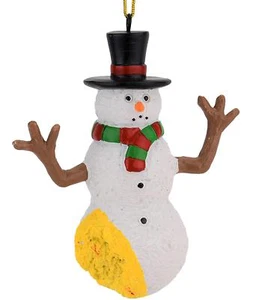 Tree Buddees Funny Pee on Snowman Christmas Ornament Xmas Santa Claus Holiday - Picture 1 of 5