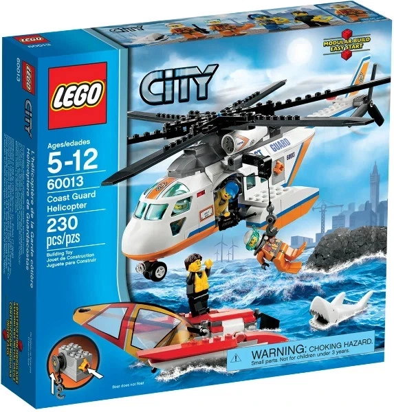 LEGO City Coast Guard Helicóptero Lego 60013 230 piezas Sellado de fábrica Nuevo en caja Foto 1 de 1