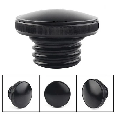 Tapa de gasolina ventilada tanque de combustible rosca derecha suave para Harley Sportster negro EE. UU. Foto 1 de 4