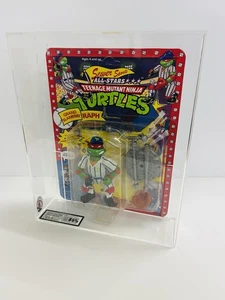 1991 Sewer Sports TMNT Ninja Turtles Grand Slammin’ Raph - UKG 85% Grade Not AFA - Picture 1 of 12