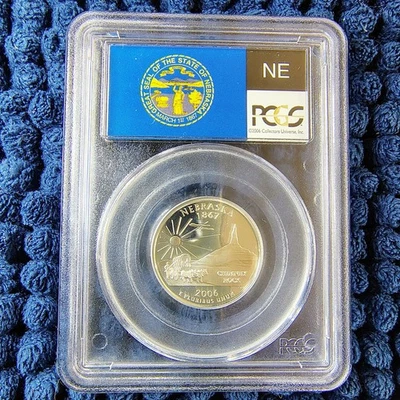 2006-S Silver Proof Nebraska Statehood Quarter -90% Silver- PCGS PR 70 DCAM - Image 1 of 4