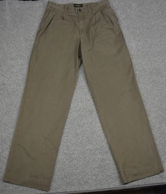 Eddie Bauer Khaki Pants Men's 33x34 Classic Fit Brown - Image 1 of 4