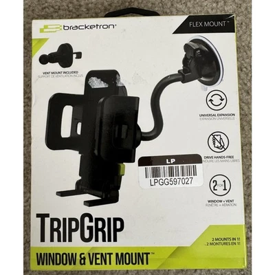 Soporte universal para teléfono Bracketron TripGrip ventana/salpicadero/ventilación de coche Foto 1 de 4