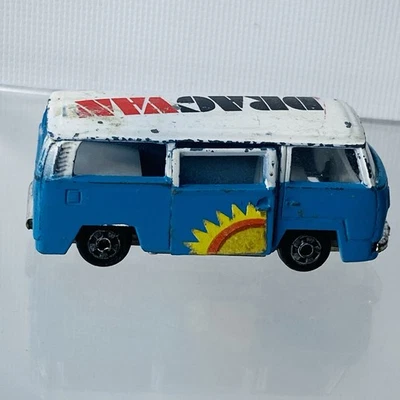 Volkswagen VW Drag Van P332 1977 Zylmex blanco azul puerta abierta Foto 1 de 4