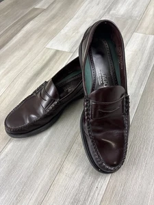 Sebago Hergestellt in den USA Braun Burgund Leder Mokassinnaht Penny Halbschuhe Herren 11,5 - Bild 1 von 6