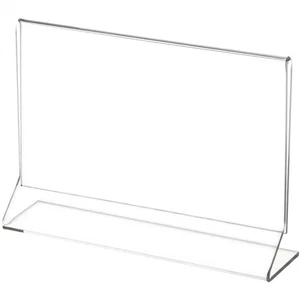 Plymor Clear Acrylic Sign Display / Literature Holder (Side-Load), 5" W x 3.5" H - Picture 1 of 1