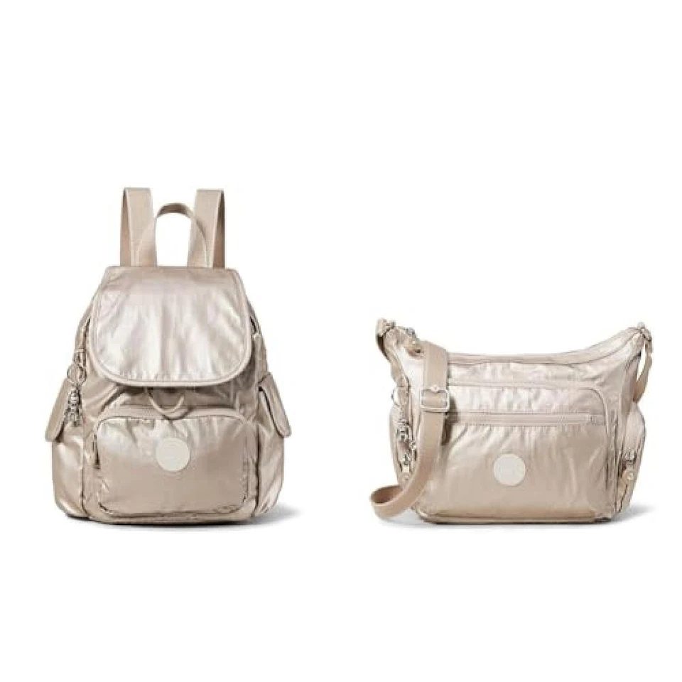 (TG. Taglia unica) Kipling City Pack Mini, Zaino Donna, Argento (Metallic Glow), - Immagine 1 di 1