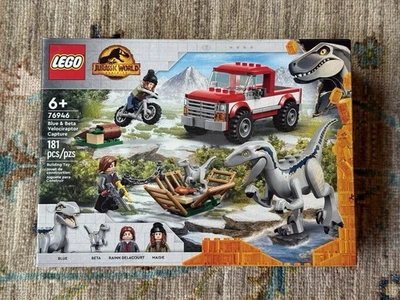 LEGO 76946 Jurassic World Dominion Blue & Beta Velociraptor Capture - New Sealed - Image 1 of 2