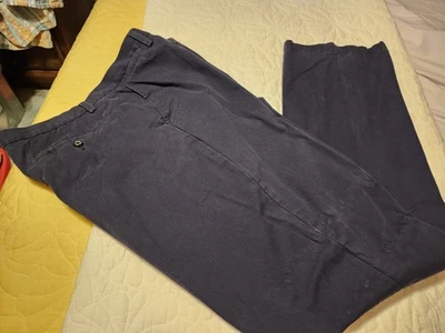 Croft & Barrow Men's Casual Pants Classic Fit Flat Front Navy [36x36 [38x36] - Image 1 of 4