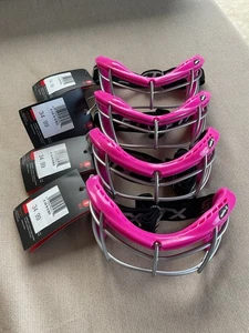 (4) New With Tags - STX Rookie-S Lacrosse - Field Hockey Mask Goggle Youth Pink - Picture 1 of 6