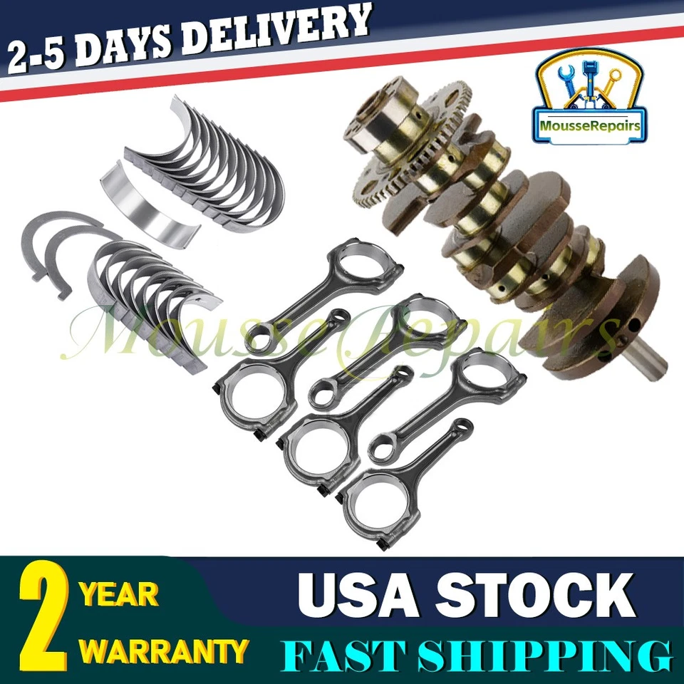 Cigüeñal + varilla de conexión con rodamiento para Chrysler Jeep Dodge 3,6 L V6 Foto 1 de 2