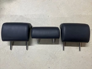 ‘06 - ‘08 B7 Audi A4 Black Leather Rear Headrest Set Low Profile S-Line 2.0T OEM - Bild 1 von 10