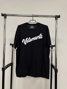 Vetements Oversized T Shirt Big Logo Automne Hiver 2017 Black Men XL Size - Picture 1 of 8