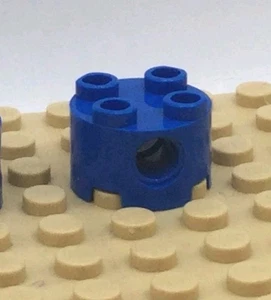 Lego Ladrillo Redondo 2x2 Agujero Pin Agujero Azul 17485  - Imagen 1 de 1