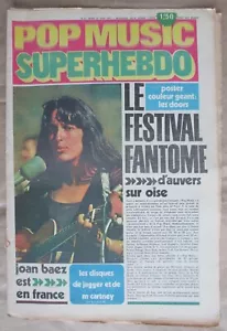 POPMUSIC SUPERHEBDO N° 61 - JOAN BAEZ - MICK JAGGER - SYLVIE VARTAN - THE DOORS - Bild 1 von 2