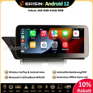 10.25" 8-Kern DSP Android 13 Autoradio GPS CarPlay DAB+ Für Audi A4/A5/B8/S4/S5 - Bild 1 von 19