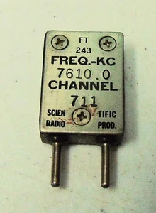 7610 KC Military Ham FT-243 Radio Vintage Cuarzo Cristal - Imagen 1 de 2