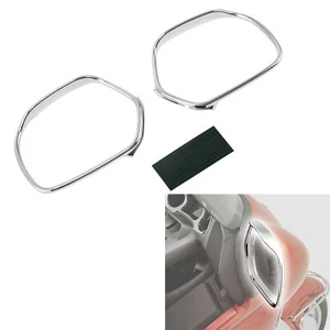 Chrome Mirrors Trim Fit For Honda GOLDWING 1800 GL1800 2001-2017 - Picture 1 of 15