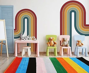 Colorful Fountain Rainbow Wall Decals, Stickers, Mural, Wall Art Decoration 671 - Picture 1 of 5