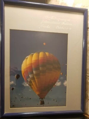 1984 Albuquerque International Balloon Fiesta Hot Air Balloon Photo Framed - Image 1 of 3