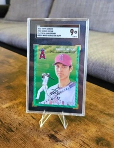 Shohei Ohtani Green Wave Refractor 88/99 200 SGC 9 Topps Chrome Platinum (PSA) - Bild 1 von 10
