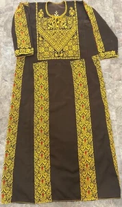 Vintage Authentic Palestinian handmade 100% embroidered dress thobe (Tatreez) - Picture 1 of 19