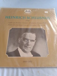 MAHLER Heinrich Schlusnus Singt 2 VG+ Vinyl LP - Picture 1 of 2