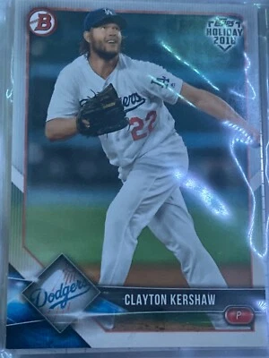 2018 Topps Bowman Baseball Holiday Insert Card #TH-CK Clayton KERSHAW - Image 1 of 2