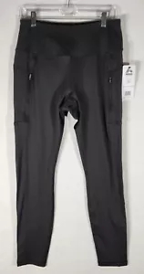 RBX Women's Leggings Size LARGE, Black,With Fleece Lining, Yoga Active Pants NWT - Picture 1 of 24