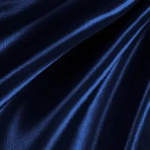 Navy_ Charmeuse Medium High Quality Satin Fabric Sold by The Yard_ 60" Width_ - Picture 1 of 1