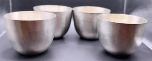 Vintage LEONARD SILVER Pewter JEFFERSON CUP - set of 4 - Picture 1 of 2