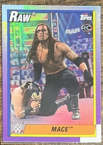 2021 Topps Heritage WWE Wrestling Mace Rainbow Foil Rookie #25 RAW - Picture 1 of 2