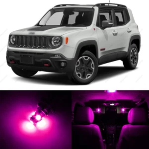 Paquete de 11 luces interiores LED rosas para Jeep Renegade 2015-2018 + herramienta de palanca - Imagen 1 de 7