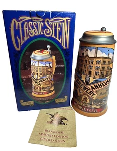 Anheuser Busch Budweiser Classic Stein Bavaria Brewery CS113 1990 - Picture 1 of 10